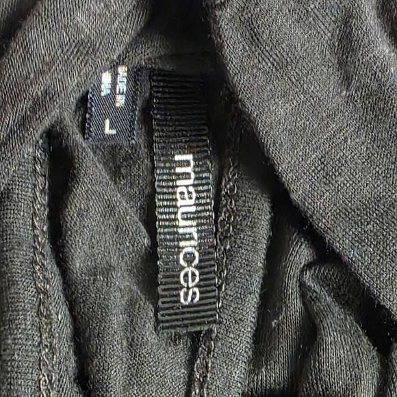 Maurices L Black Halter Twist Back Tank Top Dressy - Picture 7 of 9